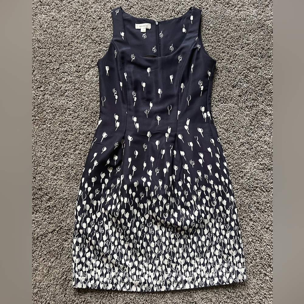 Navy and white dress barn dress